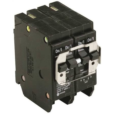 Eaton Circuit Breaker, BR Series, 30 to 50A, 4 Pole, 120/240V AC, 10kA BQC230250